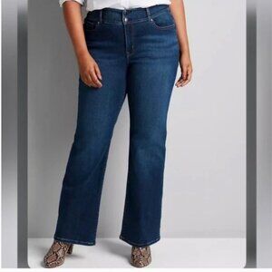 Lane Bryant size 28 T3 Bootcut Jeans Medium Wash